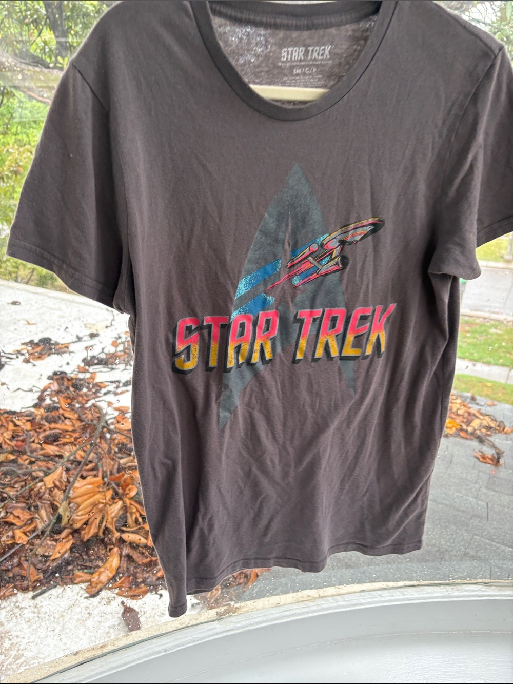 Star Trek Kids Short Sleeve Tee - Black with Multicolor Logo